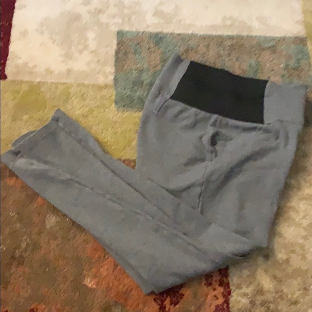 Grey button up leggings